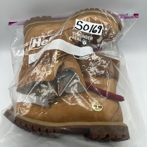 Timberland Womens 6.5W Teddy Fleece Fold-Down Wheat Waterproof Leather Boots - Picture 16 of 16